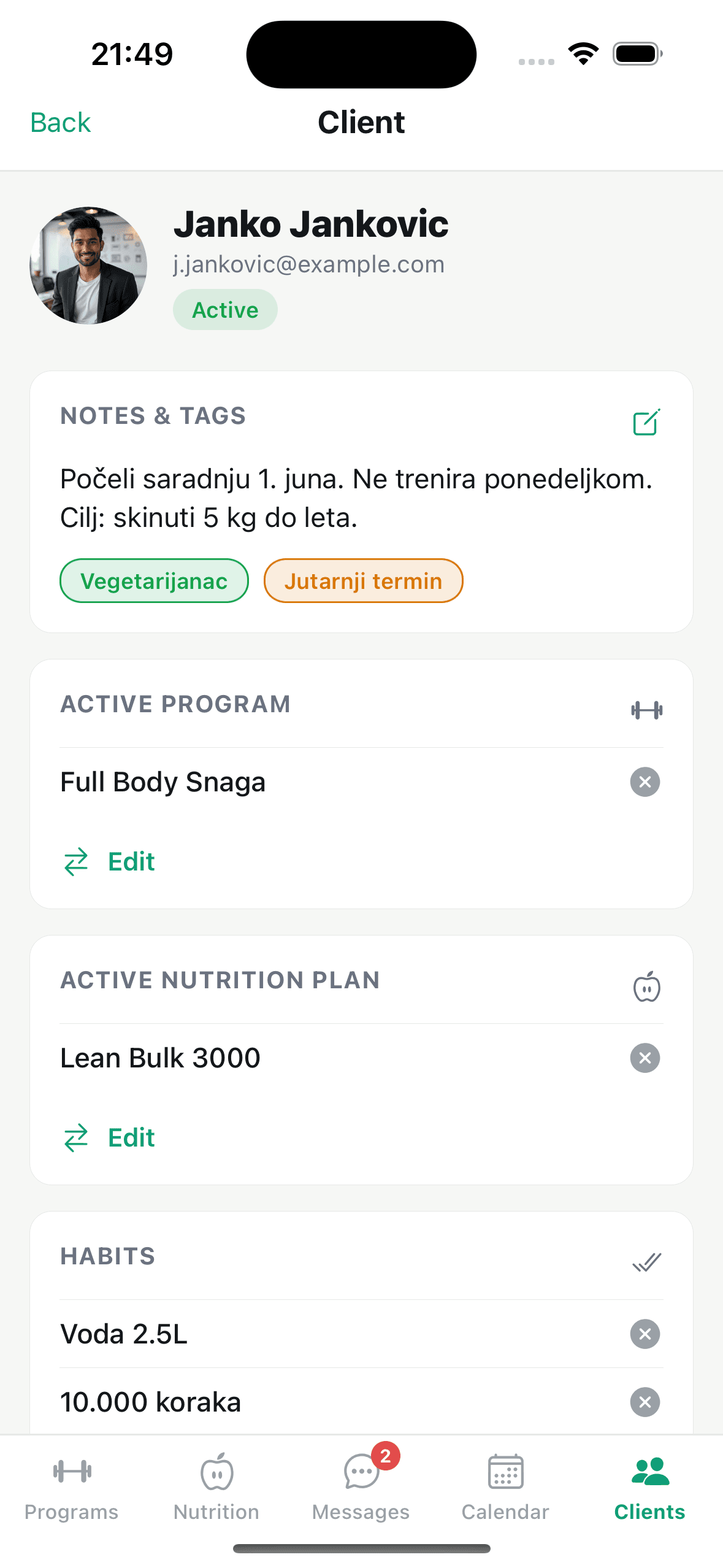 Profil klijenta